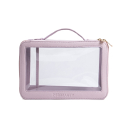 MQBeauty - Trousse de toilette transparente à deux compartiments - Lavande