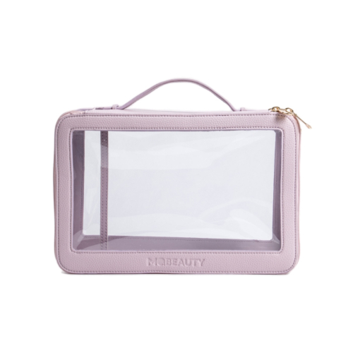 MQBeauty - Trousse de toilette transparente à deux compartiments - Lavande