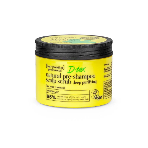 Natura Siberica - *Hair Evolution* - Gommage du cuir chevelu pré-shampooing à l'argile blanche D-tox - Nettoyage en profondeur