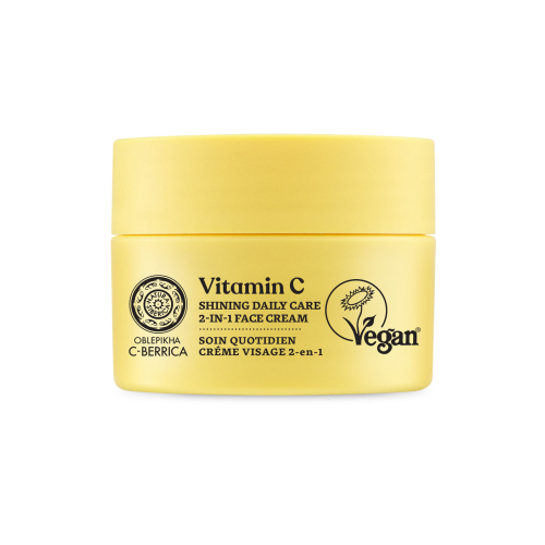 Natura Siberica - *Oblepikha C-Berrica* - Crème visage éclaircissante quotidienne 2 en 1 Vitamine C