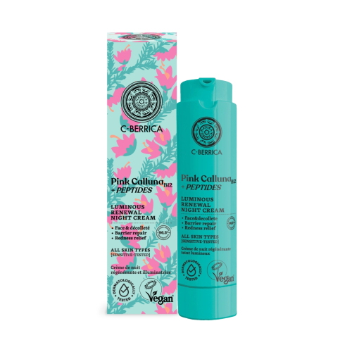 Natura Siberica - *Pink Calluna* - Crème de nuit régénérante et illuminatrice