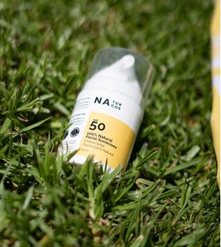Naturcos - Crème solaire visage 100% naturelle SPF50
