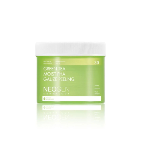 Neogen - Disques exfoliants toniques pour le visage - Green Tea Moist Pha Gauze Peeling