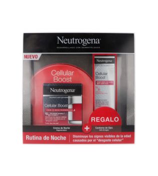 Neutrogena - Pack Cellular Boost crème de nuit régénérante 50 ml + Cellular Boost contour des yeux anti-rides 15 ml