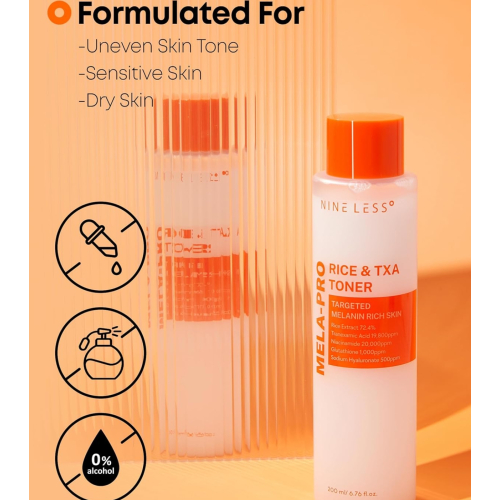 Nineless - *Mela-Pro* - Tonique visage au riz et TXA MELA-PRO