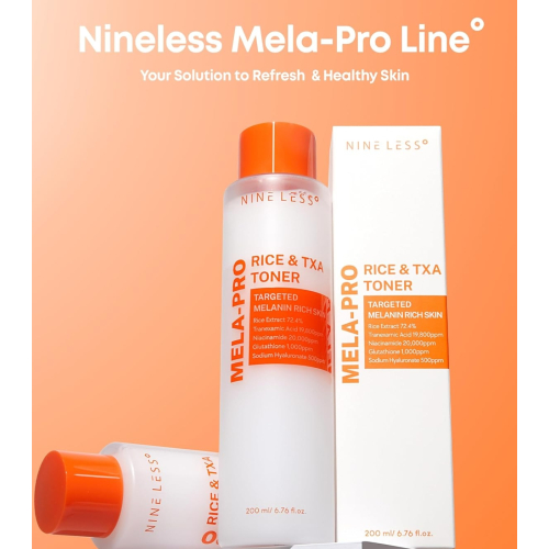 Nineless - *Mela-Pro* - Tonique visage au riz et TXA MELA-PRO