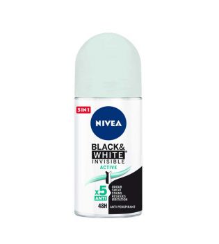 Nivea - Déodorant Black & White Invisible roll-on  - Active