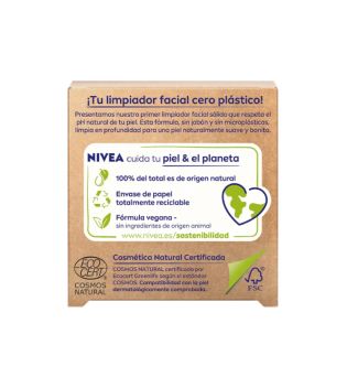 Nivea - Gommage visage solide Naturally Clean - Nettoyage en profondeur