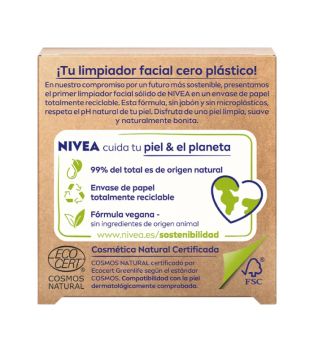 Nivea - Nettoyant visage solide Naturally Clean - Peau éclatante
