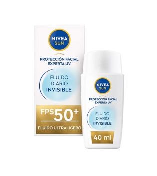 Nivea Sun - Crème solaire fluide quotidienne invisible pour le visage - SPF50+ : Très élevé
