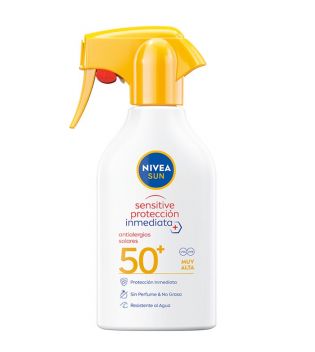 Nivea Sun - Spray Solaire Sensitive Protection Immédiate - SPF50 : Très Haut