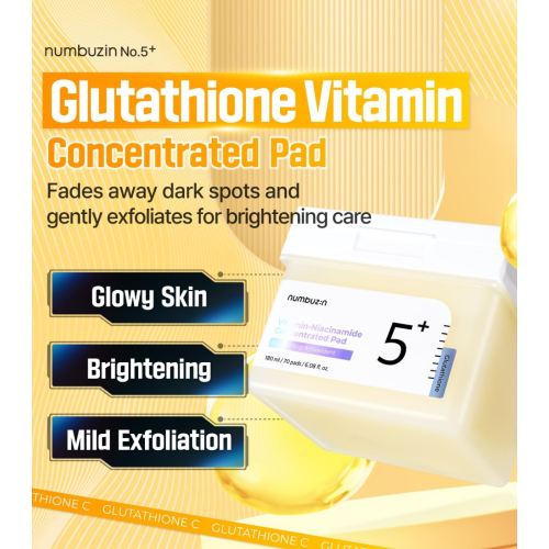 Numbuzin - Tampons concentrés No.5+ Vitamin-Niacinamide
