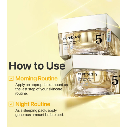 Numbuzin - Crème faciale No.5+ Glutathione Vitamin Dark Spot