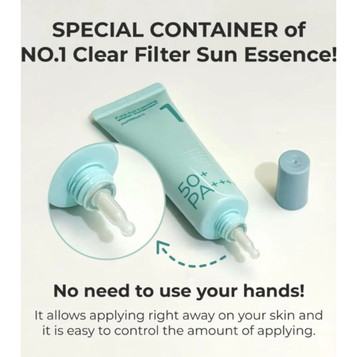 Numbuzin - Crème solaire aqueuse SPF50+ PA++++ No.1 Clear Filter