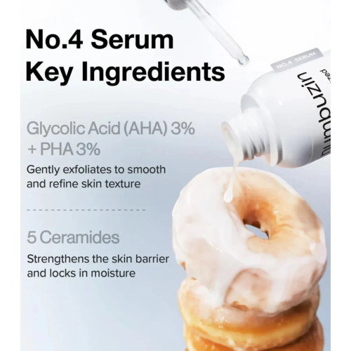 Numbuzin - Sérum exfoliant n°4 aux céramides et AHA Glazed Skin Prep