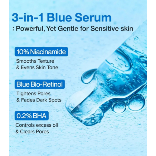 Numbuzin - Sérum minimisant les pores No.3 Blue Bio-Retinol