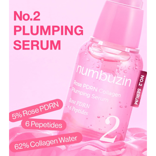 Numbuzin - Sérum repulpant No.2 Rose PDRN Collagen Plumping