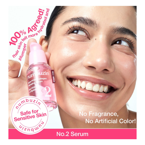 Numbuzin - Sérum repulpant No.2 Rose PDRN Collagen Plumping
