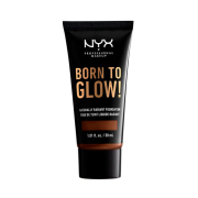 Nyx Professional Makeup - Fond de teint Born to Glow! - BTGRF22.7: Deep Walnut