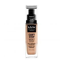 Nyx Professional Makeup - Fond de teint Can't Stop won't Stop - CSWSF07: Medium Oliveal
