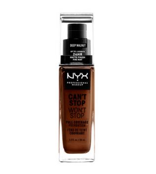 Nyx Professional Makeup - Fond de teint Can't Stop won't Stop - CSWSF10.3: Deep Walnut