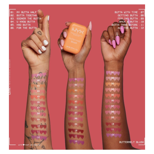 NYX Professional Makeup - Fard à joues en poudre Buttermelt - 01: My Butta Half