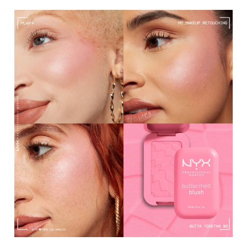 NYX Professional Makeup - Blush en poudre Buttermelt - 02: Butta Together