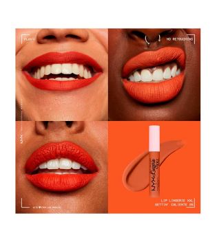 Nyx Professional Makeup - Rouge à lèvres liquide mat Lip Lingerie XXL - Gettin' Caliente