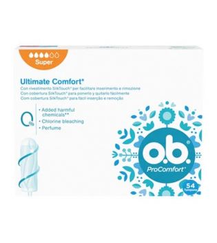 ob - ProComfort Ultimate Comfort Super Tampons - 54 pièces