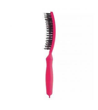 Olivia Garden - Brosse à cheveux Fingerbrush Combo Medium - Neon Pink