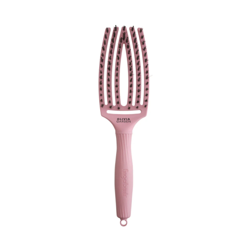 Olivia Garden - Brosse à cheveux  Fingerbrush Combo Medium - Soft Pink
