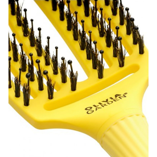 Olivia Garden - *It's a 90's Party* - Brosse à cheveux Fingerbrush Medium - Sweed Lemonade