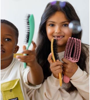 Olivia Garden - *Kids*  - Brosse à cheveux Fingerbrush Care Mini - Pink