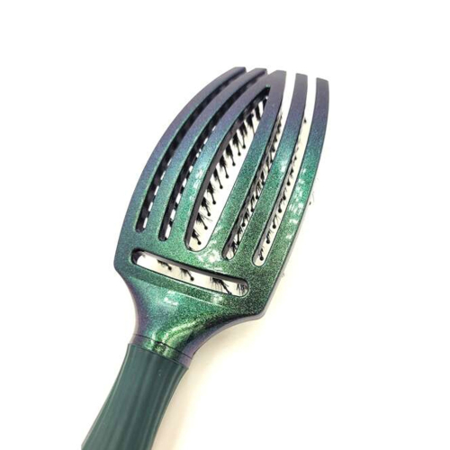 Olivia Garden - *Midnight Desert*  - Brosse à cheveux Fingerbrush Combo - Green Esmerald