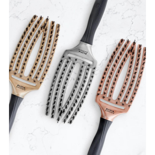 Olivia Garden - *Trinity* - Brosse à cheveux Fingerbrush - Silver