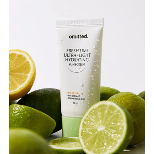 Omitted - Crème solaire visage Fresh Lime Ultra Light & Hydrating SPF50+ PA++++