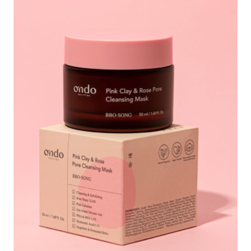 Ondo Beauty 36.5 - Masque nettoyant BBO-Song Pink Clay & Rose Pore