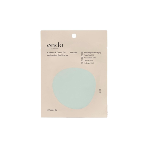 Ondo Beauty 36.5 - Patchs hydrogel pour les yeux à la caféine et au thé vert - 1 paire