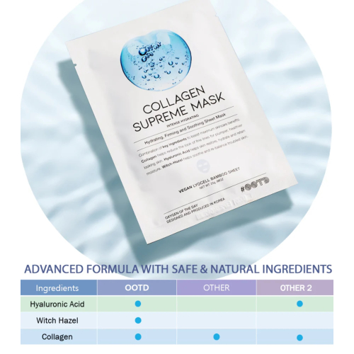 OOTD Beauty - Masque facial régénérant Collagen Supreme Mask