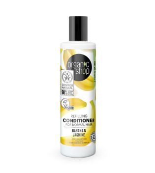 Organic Shop - Après-shampooing repulpant pour cheveux normaux - Banane et Jasmin