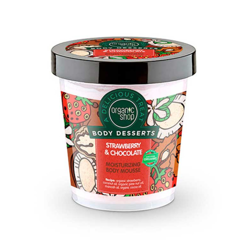Organic Shop - *Body Desserts* - Mousse corporelle - Fraise et chocolat