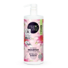 Organic Shop - Shampooing brillance soyeuse pour cheveux colorés 1000ml - Nénuphar et Amarante