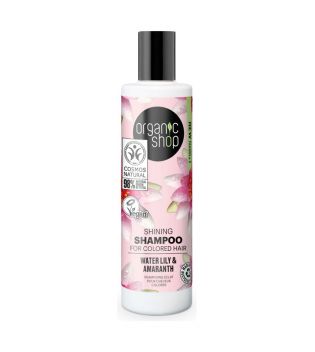 Organic Shop - Shampooing brillance soyeuse pour cheveux colorés 280ml - Silk Nectar