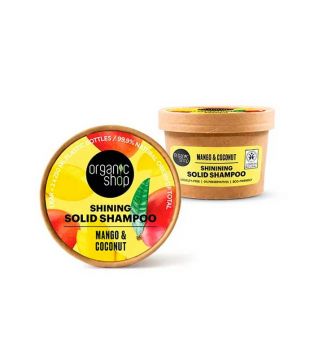 Organic Shop - Shampooing effet brillance solide - Mangue et noix de coco