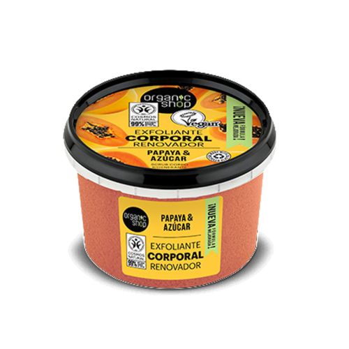 Organic Shop - Gommage Corps Rénovateur - Papaye et Sucre Bio
