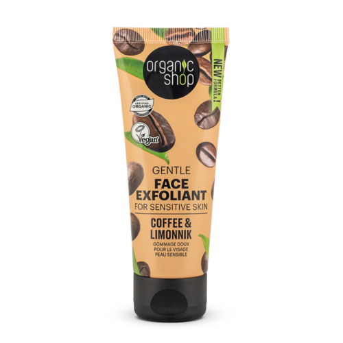 Organic Shop - Gommage Visage Doux Peaux Sensibles - Café et Citron