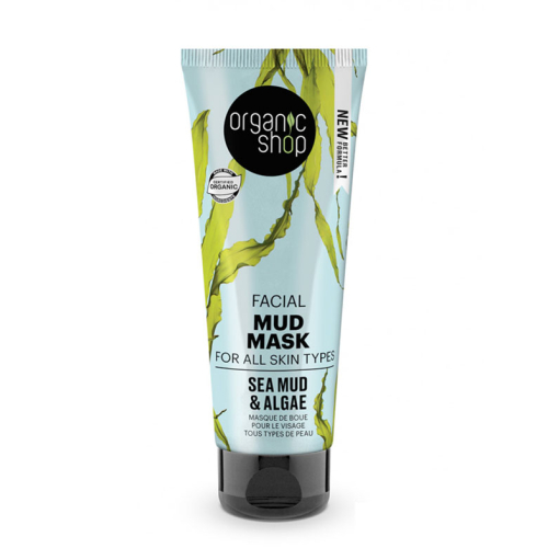 Organic Shop - Masque facial à la boue pour tous les types de peau - Boue marine et algues