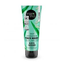 Organic Shop - Masque visage hydratation profonde - Aloe et Avocat