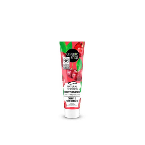 Organic Shop - Dentifrice anti-caries - Cerise et grenade