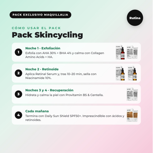 Pack Skincycling REVOX B77 : routine de 4 nuits + Gua sha en cadeau
